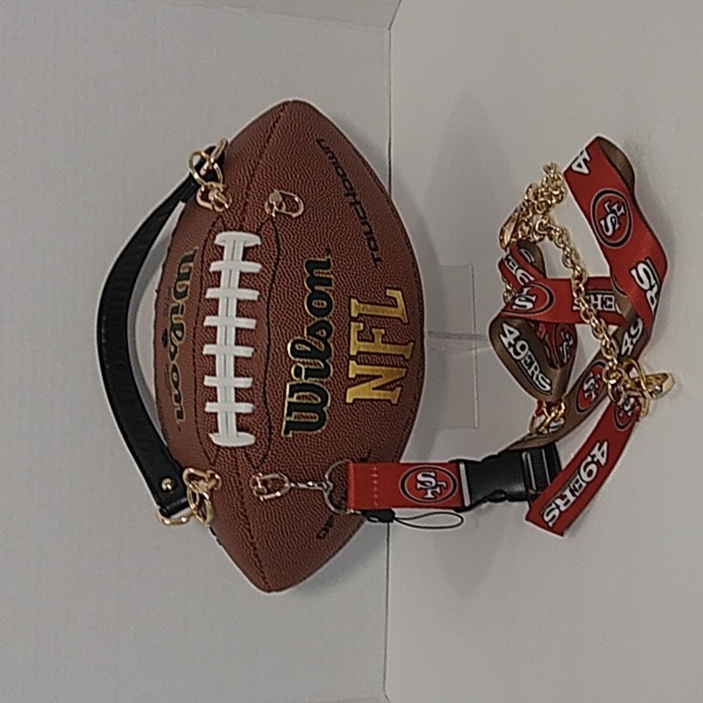 HANDMADE Football Purse (SAN FRANCISCO 49ERS) 🏈 - Picture 10 of 17